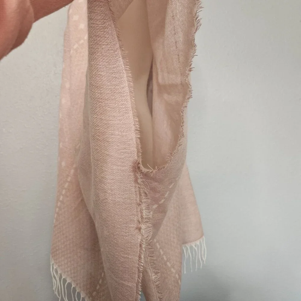 NWT GENTLE FAWN Hermosa Cardigan Womens M/L Pink Poncho Kimono Fringed Lagenlook